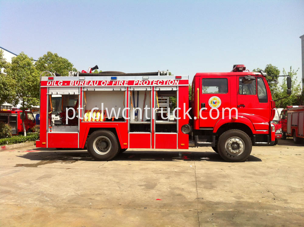 water foam fire truck 3